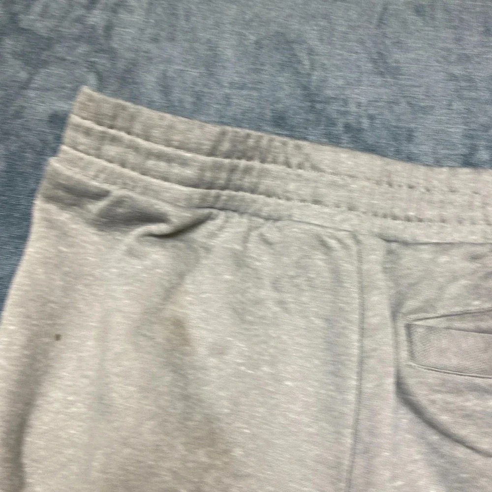 Michael Kors Sweatpants Mens Large Heather Gray Fleece Lined Logo Tapered Leg